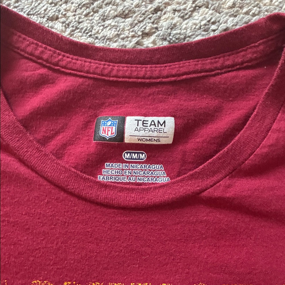 Women’s NFL Maroon Women's Team Apparel Shirt - Picture 2 of 4